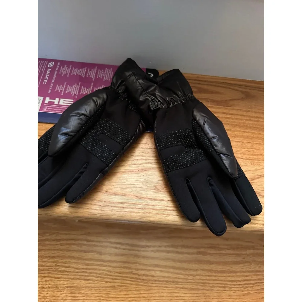 HEAD Women's Waterproof Hybrid Gloves Black Large Touchscreen Compatible NWT